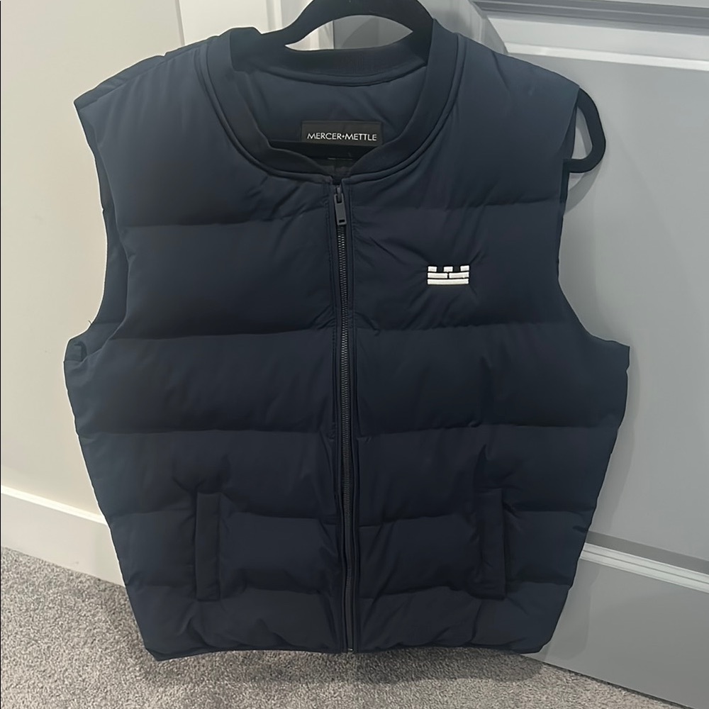 Mercer + Mettle Navy Puffer Vest
